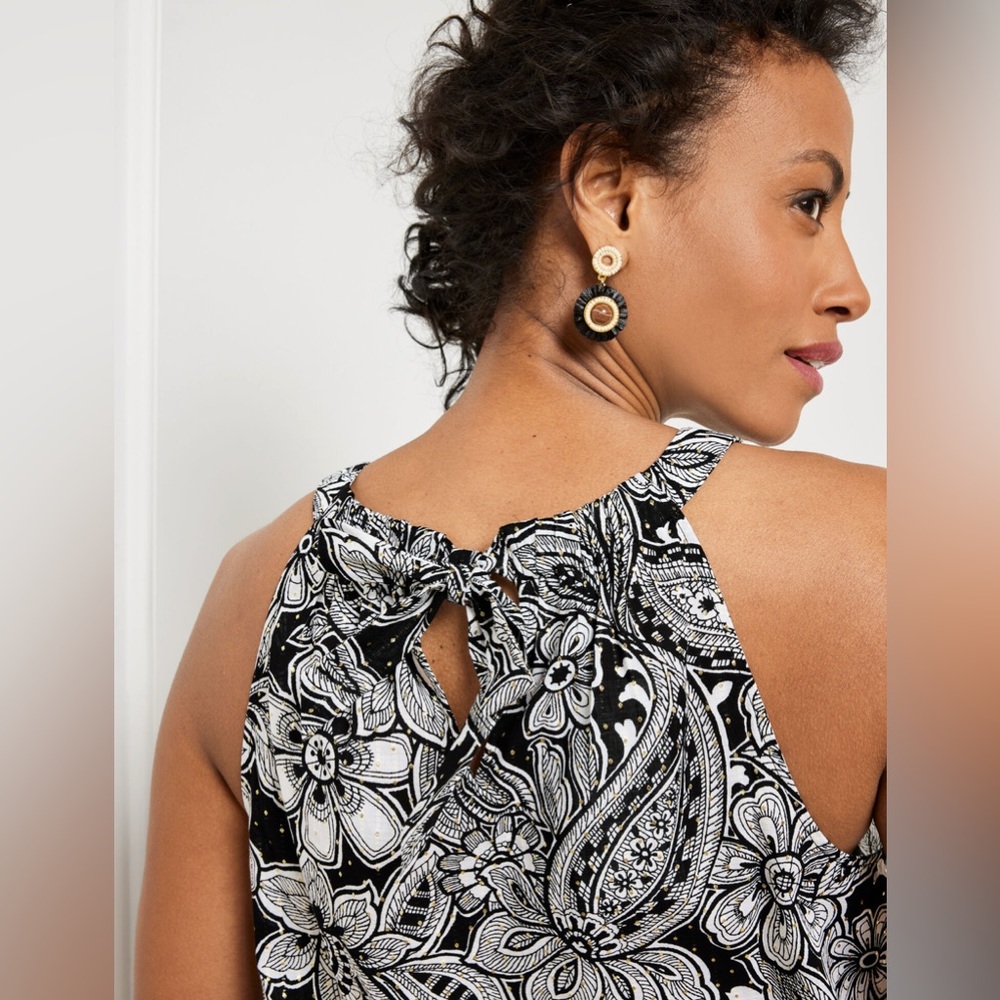 Talbots Paisley Halter Top - Picture 3 of 10